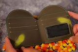 Inside of tombstone shaped thermal sensitive wallet