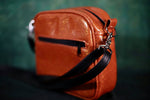 Handcrafted Happy Pail/Glitter Orange Bag