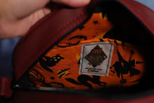 Load image into Gallery viewer, Wine and Black Patent Classic Pumpkin Bag; Handcrafted
