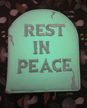 Load image into Gallery viewer, Headstone Wallet - Mint/ Glow-in-the-dark