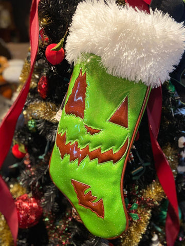 Creepmas Stocking: Glitter Green and Red Stocking