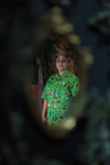 Grave Offerings Collection- Green Button up