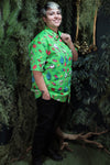 Grave Offerings Collection- Green Button up
