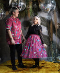Grave Offerings Collection: Full Circle Skirt- Magenta