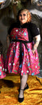 Grave Offerings Collection: Pinafore Dress- Magenta