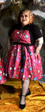 Grave Offerings Collection: Pinafore Dress- Magenta