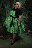 Grave Offerings Collection: Pinafore Dress- Green