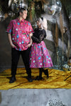 Grave Offerings Collection: Full Circle Skirt- Magenta