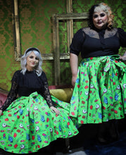 Load image into Gallery viewer, Grave Offerings Collection: Full Circle Skirt- Green