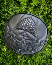 Load image into Gallery viewer, Hand Crafted Cyclops: Black and Black Faux Snake skin