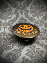 Load image into Gallery viewer, Side view of Pumpkin Kult logo phone grip.