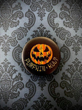 Load image into Gallery viewer, Front view of Pumpkin Kult logo phone grip. 