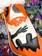 Load image into Gallery viewer, Creepmas Stocking: Orange Graveyard Scene