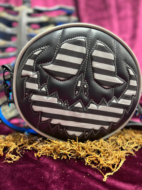 Handcrafted bag: Fester Black and Striped bag