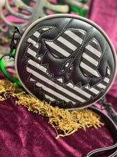 Load image into Gallery viewer, Handcrafted bag: Fester Black and Striped bag