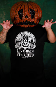 Love Pain and Stitches Vintage logo Tee