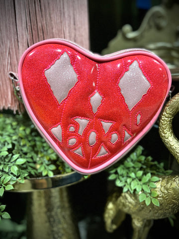 Black Friday Handcrafted :  Love Is... BOO! Heart/ Hot Pink and Baby Pink