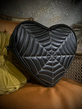Load image into Gallery viewer, Hand Crafted : Large Heart Black Spiderweb