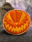 Hand Crafted: Bad Company Pumpkin Orange with Yellow face and white piping