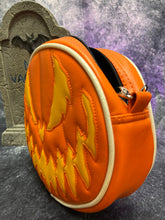Load image into Gallery viewer, Sale Hand Crafted: Bad Company Pumpkin Orange with Yellow face and white piping