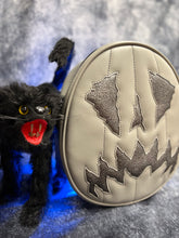 Load image into Gallery viewer, SALE Handcrafted Scaredy Cat Bag: Grey and Granite Grey