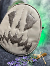 Load image into Gallery viewer, SALE Handcrafted Scaredy Cat Bag: Grey and Granite Grey
