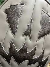 Load image into Gallery viewer, SALE Handcrafted Scaredy Cat Bag: Grey and Granite Grey
