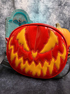 Hand Crafted: Bad Company Neon Glitter Red with Yellow face
