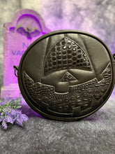 Load image into Gallery viewer, Hand Crafted Cyclops: Black and Black Faux Snake skin